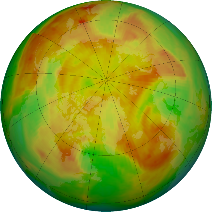 Arctic ozone map for 22 May 1979